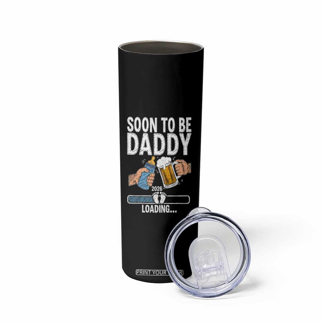 Dad to Be 2026 Skinny Tumbler Promoted To Daddy Beer Lover New Baby Gift
