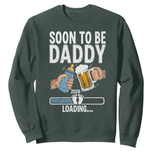 Dad to Be 2026 Sweatshirt Promoted To Daddy Beer Lover New Baby Gift