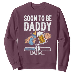 Dad to Be 2026 Sweatshirt Promoted To Daddy Beer Lover New Baby Gift