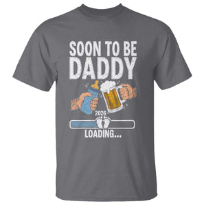 Dad to Be 2026 T Shirt Promoted To Daddy Beer Lover New Baby Gift