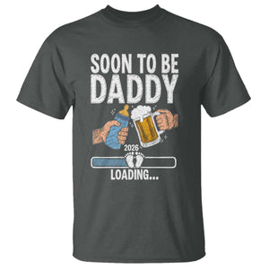 Dad to Be 2026 T Shirt Promoted To Daddy Beer Lover New Baby Gift