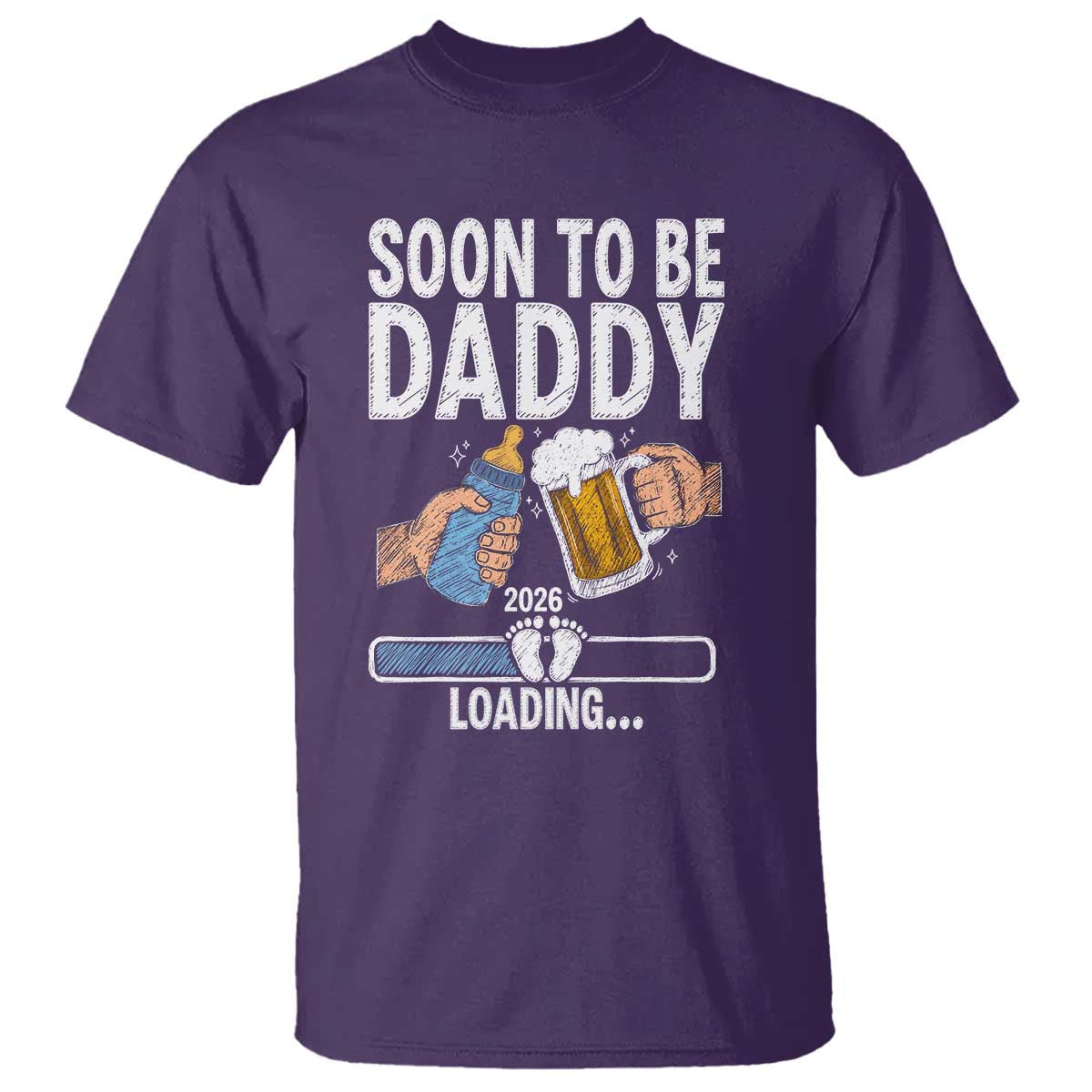 Dad to Be 2026 T Shirt Promoted To Daddy Beer Lover New Baby Gift