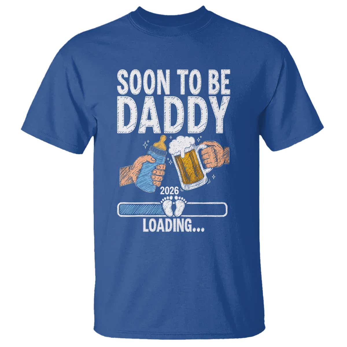 Dad to Be 2026 T Shirt Promoted To Daddy Beer Lover New Baby Gift