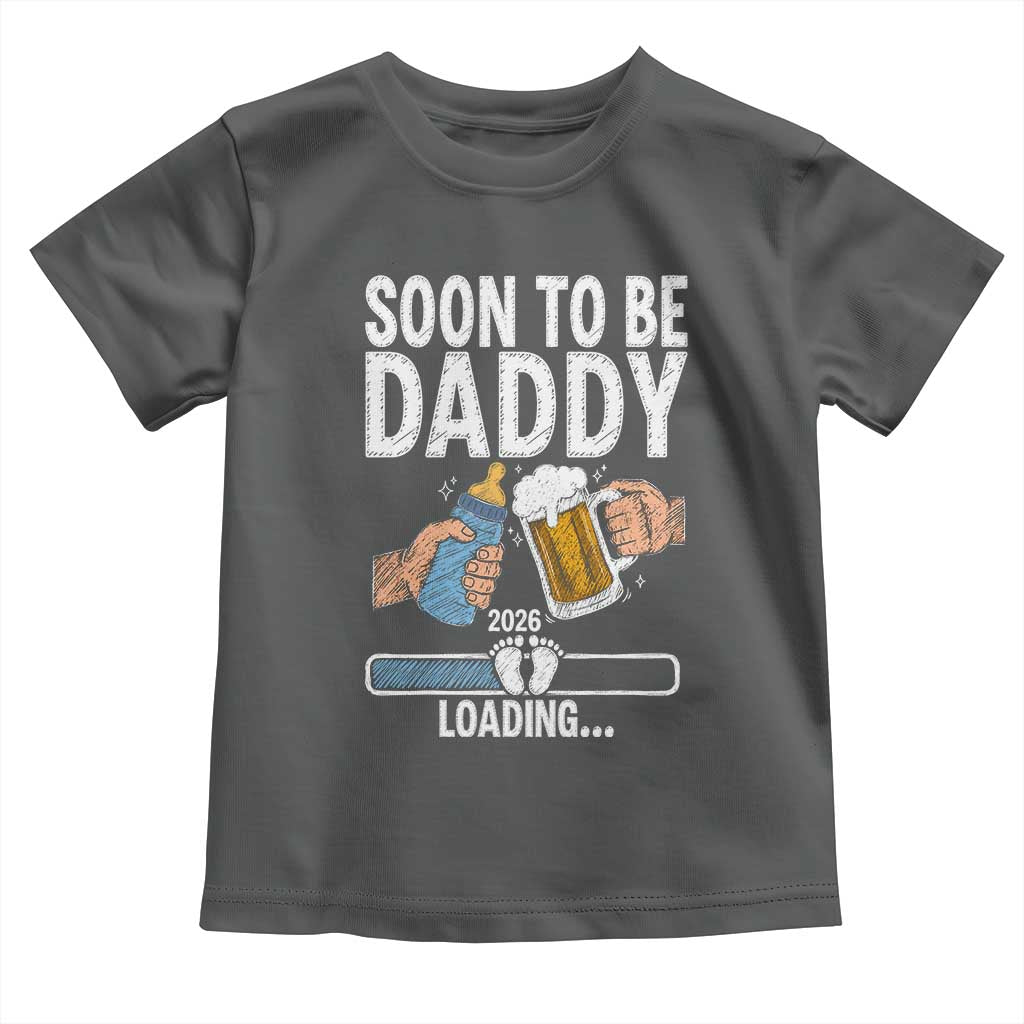 Dad to Be 2026 Toddler T Shirt Promoted To Daddy Beer Lover New Baby Gift