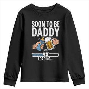 Dad to Be 2026 Youth Sweatshirt Promoted To Daddy Beer Lover New Baby Gift