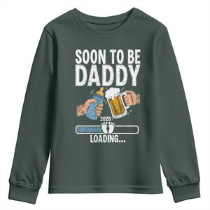Dad to Be 2026 Youth Sweatshirt Promoted To Daddy Beer Lover New Baby Gift