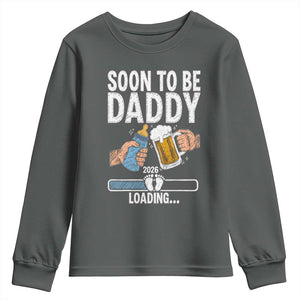 Dad to Be 2026 Youth Sweatshirt Promoted To Daddy Beer Lover New Baby Gift