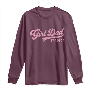 Soon to Be Daddy of Baby Girl 2026 Long Sleeve Shirt Promoted to Daddy New Dad