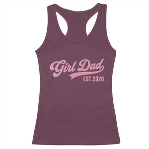Soon to Be Daddy of Baby Girl 2026 Racerback Tank Top Promoted to Daddy New Dad