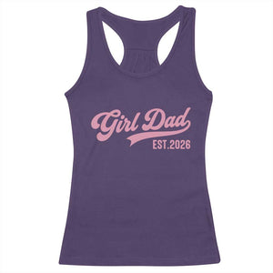 Soon to Be Daddy of Baby Girl 2026 Racerback Tank Top Promoted to Daddy New Dad