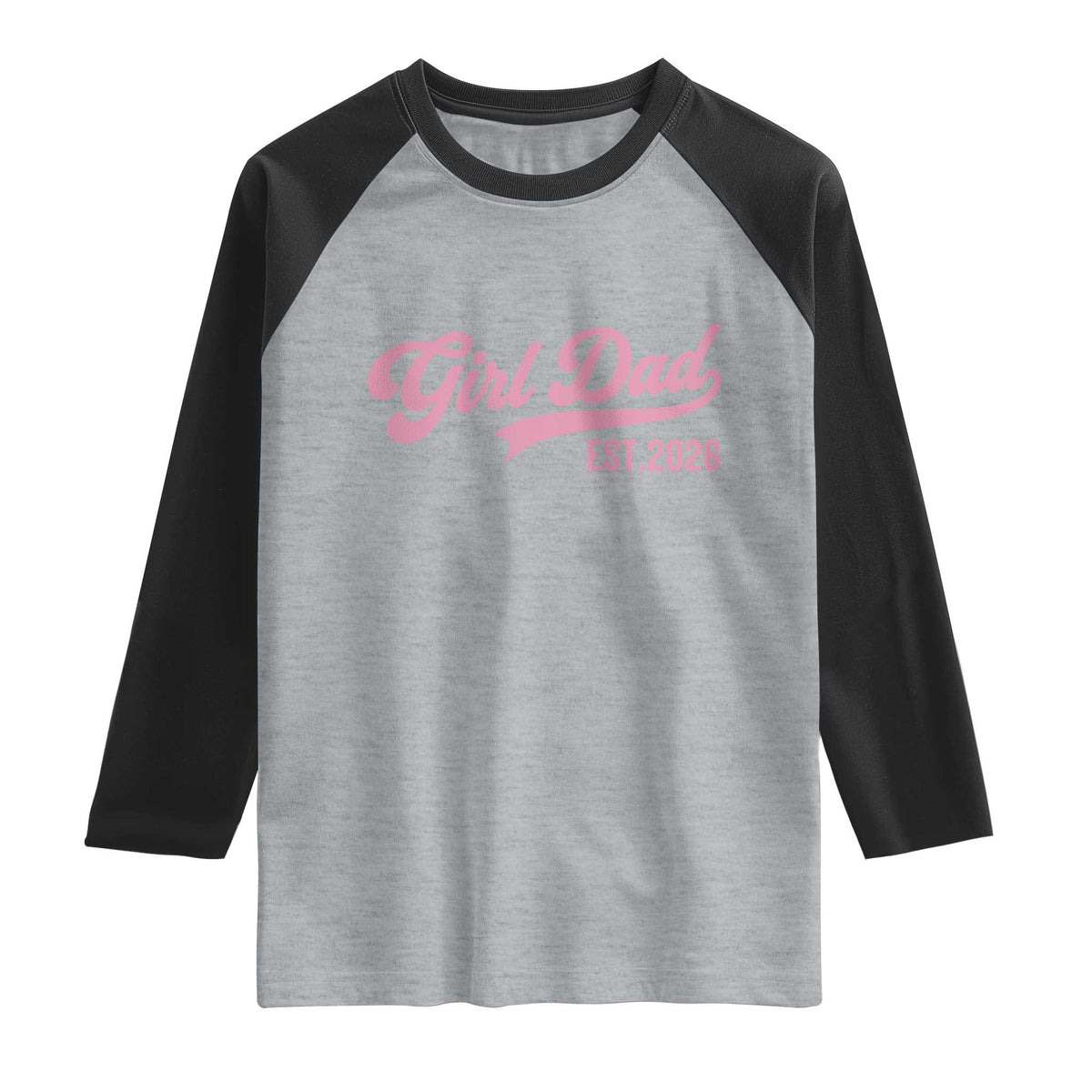 Soon to Be Daddy of Baby Girl 2026 Raglan Shirt Promoted to Daddy New Dad