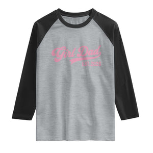 Soon to Be Daddy of Baby Girl 2026 Raglan Shirt Promoted to Daddy New Dad