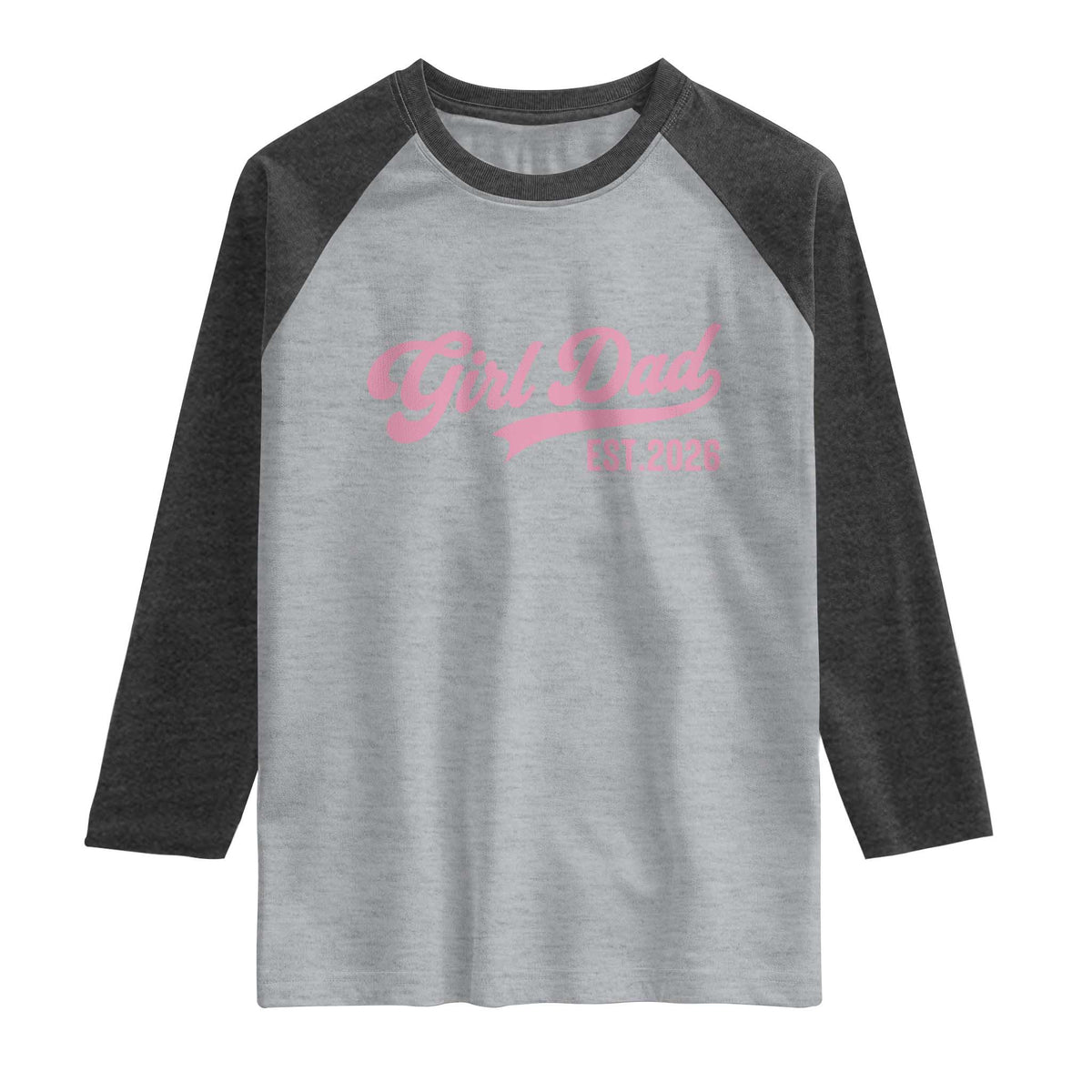 Soon to Be Daddy of Baby Girl 2026 Raglan Shirt Promoted to Daddy New Dad