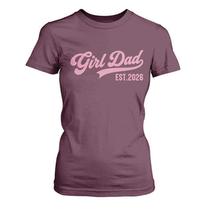 Soon to Be Daddy of Baby Girl 2026 T Shirt For Women Promoted to Daddy New Dad