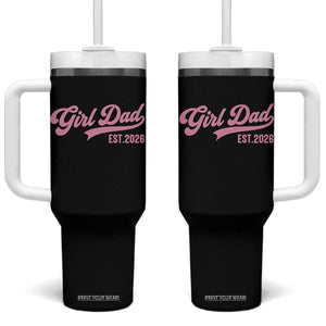 Soon to Be Daddy of Baby Girl 2026 Tumbler With Handle Promoted to Daddy New Dad