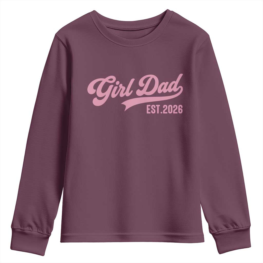 Soon to Be Daddy of Baby Girl 2026 Youth Sweatshirt Promoted to Daddy New Dad