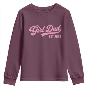 Soon to Be Daddy of Baby Girl 2026 Youth Sweatshirt Promoted to Daddy New Dad