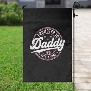Promoted To Daddy It's A Girl Garden Flag Funny Pregnancy Reveal