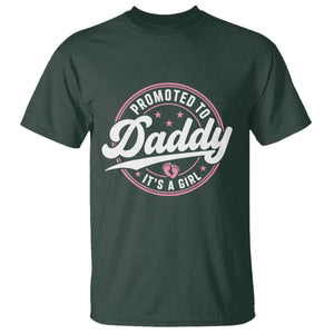 Promoted To Daddy It's A Girl T Shirt Funny Pregnancy Reveal