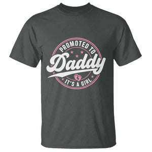 Promoted To Daddy It's A Girl T Shirt Funny Pregnancy Reveal