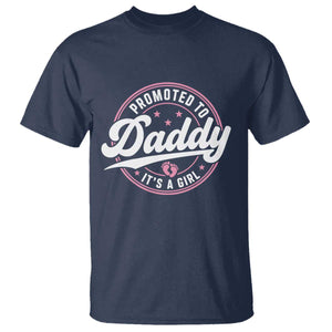 Promoted To Daddy It's A Girl T Shirt Funny Pregnancy Reveal
