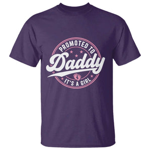 Promoted To Daddy It's A Girl T Shirt Funny Pregnancy Reveal