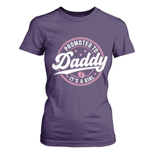 Promoted To Daddy It's A Girl T Shirt For Women Funny Pregnancy Reveal