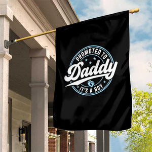 Promoted To Daddy It's A Boy Garden Flag Funny Pregnancy Reveal