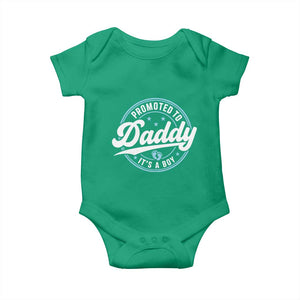 Promoted To Daddy It's A Boy Baby Onesie Funny Pregnancy Reveal