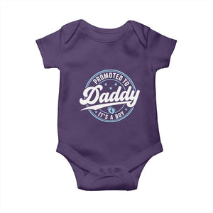 Promoted To Daddy It's A Boy Baby Onesie Funny Pregnancy Reveal