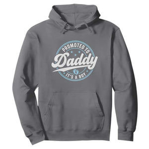 Promoted To Daddy It's A Boy Hoodie Funny Pregnancy Reveal