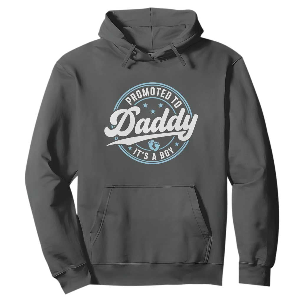 Promoted To Daddy It's A Boy Hoodie Funny Pregnancy Reveal