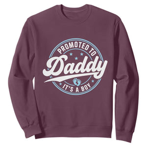Promoted To Daddy It's A Boy Sweatshirt Funny Pregnancy Reveal