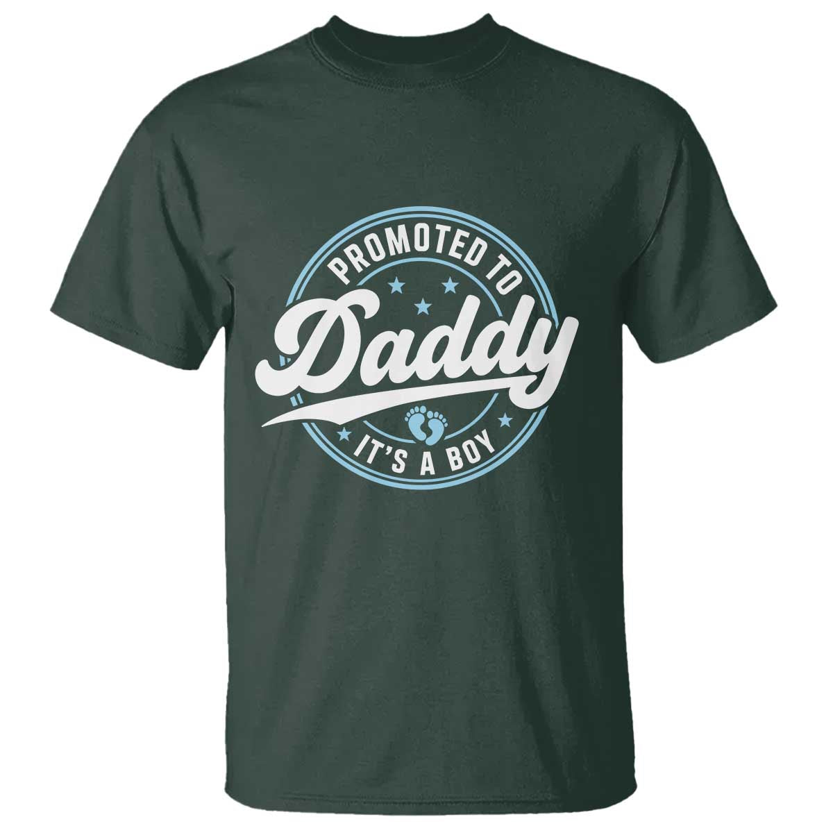 Promoted To Daddy It's A Boy T Shirt Funny Pregnancy Reveal