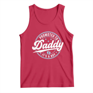 Promoted To Daddy It's A Boy Tank Top Funny Pregnancy Reveal