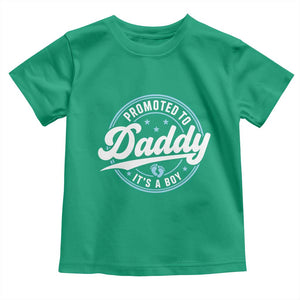 Promoted To Daddy It's A Boy Toddler T Shirt Funny Pregnancy Reveal