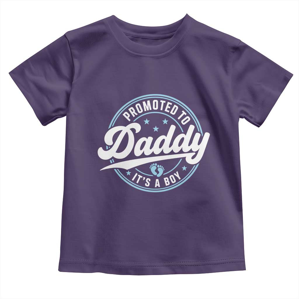 Promoted To Daddy It's A Boy Toddler T Shirt Funny Pregnancy Reveal