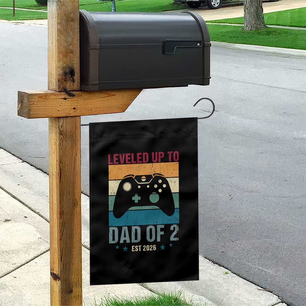 Dad Level Unlocked Garden Flag Funny New Dad Gaming Father's Day Gift TS14 Print Your Wear