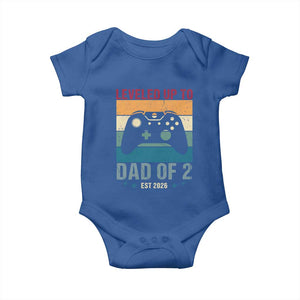 Dad Level Unlocked Baby Onesie Funny New Dad Gaming Father's Day Gift TS14 Royal Blue Print Your Wear