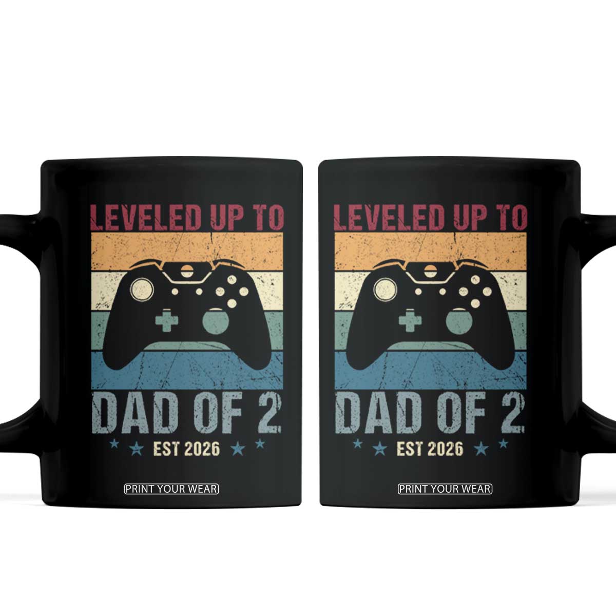 Dad Level Unlocked Coffee Mug Funny New Dad Gaming Father's Day Gift