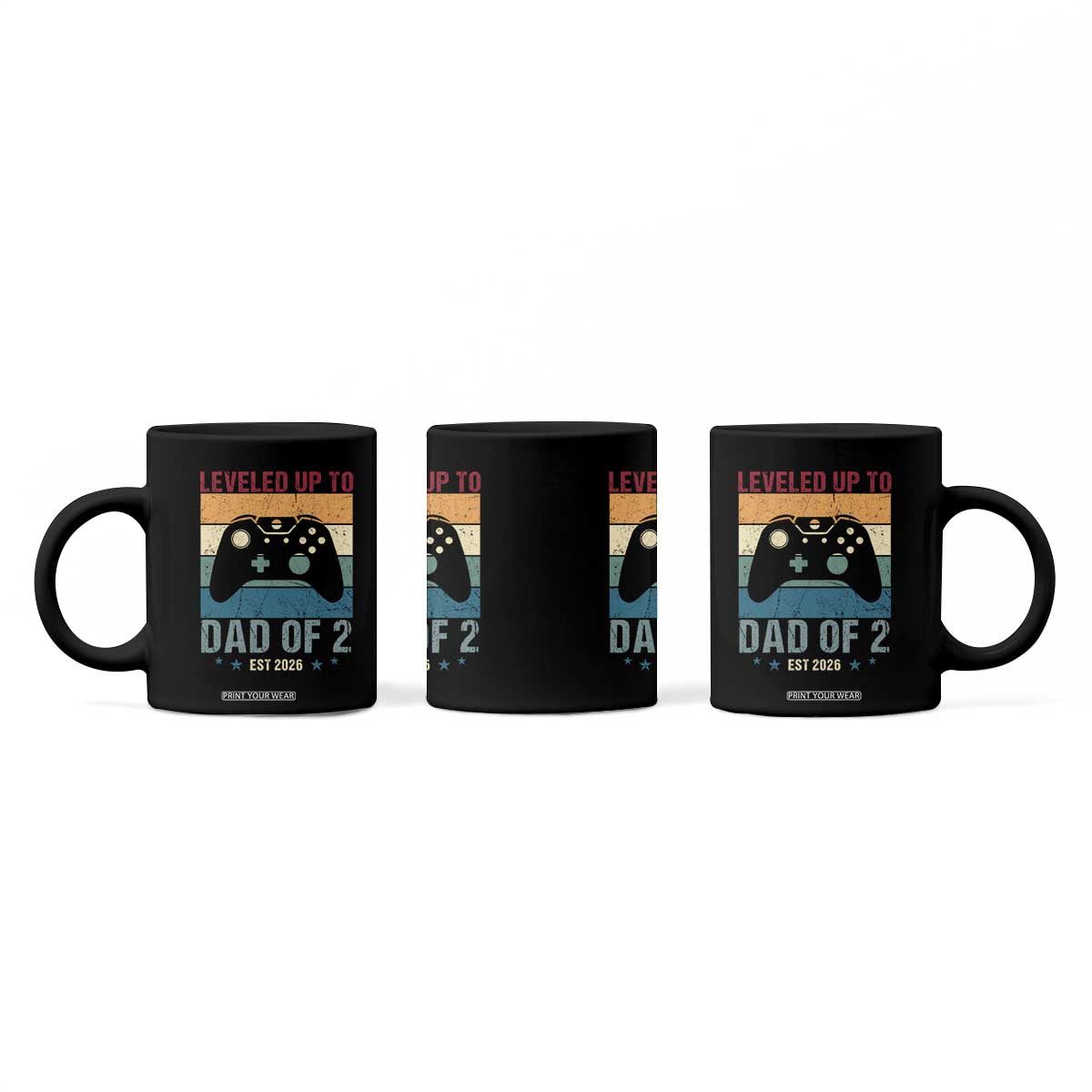 Dad Level Unlocked Coffee Mug Funny New Dad Gaming Father's Day Gift