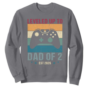 Dad Level Unlocked Sweatshirt Funny New Dad Gaming Father's Day Gift