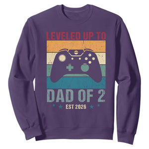 Dad Level Unlocked Sweatshirt Funny New Dad Gaming Father's Day Gift