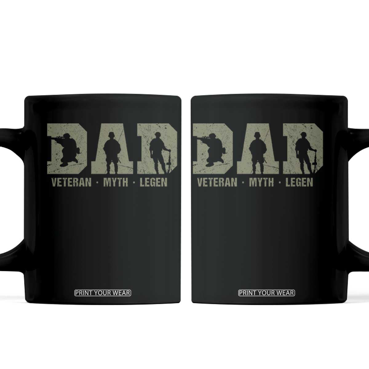 Dad Veteran Myth Legend Dad Military Father Gift Coffee Mug