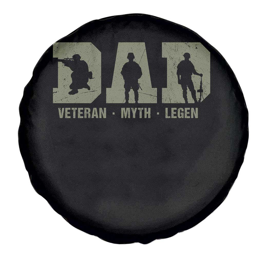 Dad Veteran Myth Legend Dad Military Father Gift Spare Tire Cover TS14 Print Your Wear