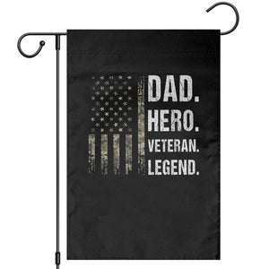 Dad Hero Veteran Legend Camouflage Father's Day Garden Flag TS14 Black Print Your Wear