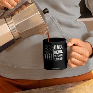 Dad Hero Veteran Legend Camouflage Father's Day Coffee Mug TS14 Print Your Wear