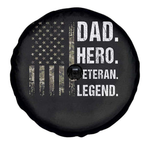 Dad Hero Veteran Legend Camouflage Father's Day Spare Tire Cover TS14 Print Your Wear