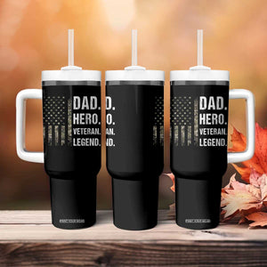 Dad Hero Veteran Legend Camouflage Father's Day Tumbler With Handle TS14 Print Your Wear