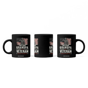I'm A Dad Grandpa and Veteran Nothing Scares Me Coffee Mug Funny Veteran Dad Grandpa Humor